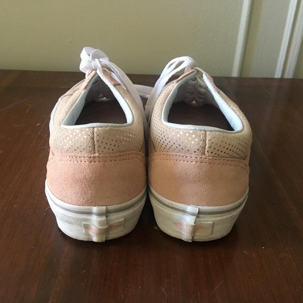 Vans Pink Suede Sparkle Sneakers - Picture 4 of 7